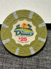  classic   25 Dunes Casino Chip Poker Chip Las Vegas Nevada Gambling Chip