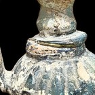 Antique Style Roman Glass Perfume Jar Iridescent Weathered Surface