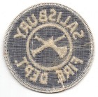 Patch Salisbury  essex County  Ma C1970 Fire Department Vintage Blue   White 3   