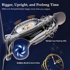 Soft Vibrating Cockring Penis Sleeve Extender Cock Enlarger Sex Toys For Men