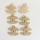 Designer Vintage Designer Pearl 22mm Button Stamped   6 Pc Bundle