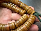 Handcrafted Tibetan Yak Bone Mala 108 Beads  16mm Disc  22 Meditation Necklace