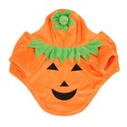 Halloween Pumpkin Dog Clothes Cute Warm Dog Costume For Medium Large Dogs Autumn