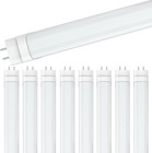 8 Pack 3ft Led Tube Light Bulbs T8 Shop Lamp Bi-pin G13 Frosted 16w 2000lm 6500k