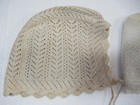 Vintage Antique Baby Bonnet Lot Victorian Crochet White Ivory