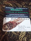 3 43ct 11mm Green Moldivite With Nice Sculpting From Czech Republic With Coa