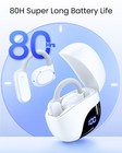 Tagry Open Ear Earbuds Wireless Bluetooth Headphones 80h Playtime Ipx7 White