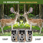 Wildlife Trail Camera 48mp 1296p Waterproof Time Lapse Night Vision No Glow Cam