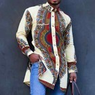 New Fashion Style African Men Printing Polyester Shirts