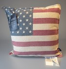 Lauren Ralph Lauren Indoor Outdoor American Usa Flag Throw Pillow 20x20    Nwt