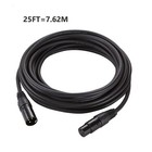 Mfl  25 Ft Flexible Dmx Cable 3 Pin Signal Xlr Male To Female Cable Wire For    