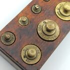 Scale Calibration Vintage Brass Weight Gram Weights Set Balance Lot 11