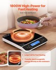 Portable Induction Cooktop 1800w Countertop Burner 9 Temp Levels Hot Plate