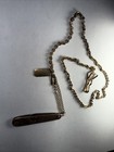 Swank Watch Fob Chain Knife Rolled Gold Plate Antique Victorian 100 Years Old