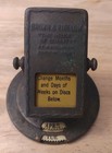 Old Vintage Brown   Bigelow Advertising Brass Flip Perpetual Desk Calendar 