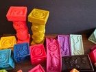 B  Toys Soft Blocks Toddlers Education Toys  Squeeze Baby  Building 46 Piece Lot