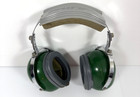 Vintage David Clark Straightaway Hearing Protector Ear Muffs Green Model 19a