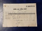 South Vietnam 1964 Revenue Document Rental Receipt Duty Tax Stamp Saigon