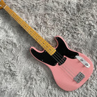 Electric Bass Guitar 4-strings Pink Maple Fretboard Pb Bass Free Shipping