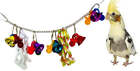 Bonka Bird Toys 1095 Small-medium Hanging Interactive Puzzle Parrot Bell Toy