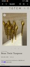Set Of 2 Nickey Kehoe Brass  Spoons