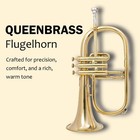 Gold Brass Bb Flugelhorn 3 Valve With Case   Mouthpiece