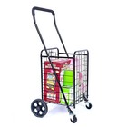 Maxworks Folding Shopping Cart Basket 70 Lbs Capacity Compact Lightweight 50545