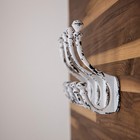 Vintage Cast Iron Wall Hooks  antique White Finish  Set Of 4  - Rustic  Farmh   