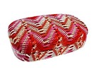 New Knitted Chevron Coral Pink Brown Black Contact Lens Case