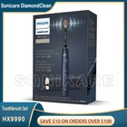Philips Sonicare Diamondclean Prestige 9900 Power Toothbrush W  Senseiq Open Box