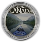 2017 1 2 Oz Silver Celebrating Canada s 150th Kayaking The River  10 Coin 62256c