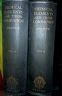 1st Ed  Oxford Chemical Elements Compounds Sidgwick 1951 Vol I   Ii Science Book