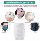 10 Yards 1 4  Inch Elastic String Band Cord Sewing Trim Idea For Masks Diy White