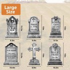Halloween Decorations Outdoor Funny Tombstone Yard Signs 6pcs Graveyard Plastic