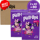 Girls  Potty Training Pants  Size 5t-6t  80 Count  2 Packs Of 40   46  Lbs