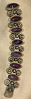 Vintage Taxco Mexican Sterling Silver Amethyst Link Bracelet Mid Century 81 8g 8