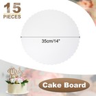 15pcs Cake Board Round  14 Inch Cake Circle Base Cake Plate White