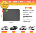 4 Pcs Car Side Window Sunshade  16 5   15  Static Cling Auto Shade Sticker