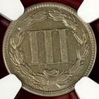 Ngc Au-53  1882 Three Cent Nickel