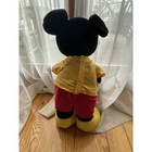 Vintage Disneyland Disney Mickey Mouse Stuffed Doll Holding Teddy Bear 16in 