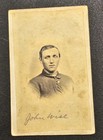 Civil War Union Soldier John L  Wise Cdv Photo Signed