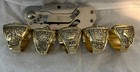 Dallas Cowboys Super Bowl Rings Set Of 5 Replica - World Champions Gold Tone New
