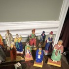 Vintage   Vietnam Hand Painted Wood Figures   Selling All Of Them For 1 Price