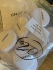 Wholesale Lot Of  20 Chanel Beauty White Powder Puff W satin Ribbon Full Size