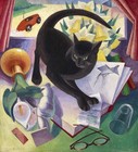 Agnes Miller Parker     The Uncivilized Cat   Woodcut Print 1930 Ready To Frame