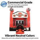 Commercial Inflatable Bounce House Ninja Jumping Castle Kids Moonwalk And Blower