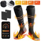 4 Gears Electric Heated Socks Rechargeable Battery Men Women Winter Foot Warmer