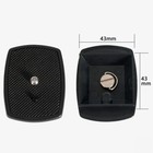 2pcs Quick Release Plate For Slr Dslr Digital Camera Tripod Screw Adapter Mount