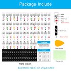 Lrokimg 1 Pack Piano Keyboard Stickers For 88 76 61 54 49 Keys  Colorful