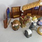 2002 Mattel Fisher Price Little People Nativity Manger Stable 77620 Christmas St